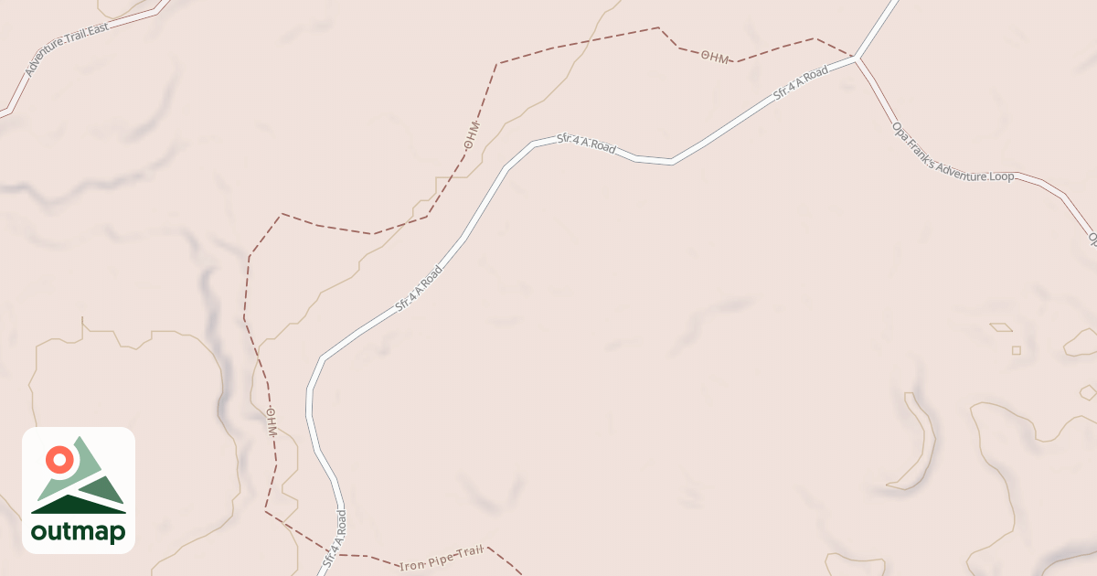 Map of Straight Arrows Trail