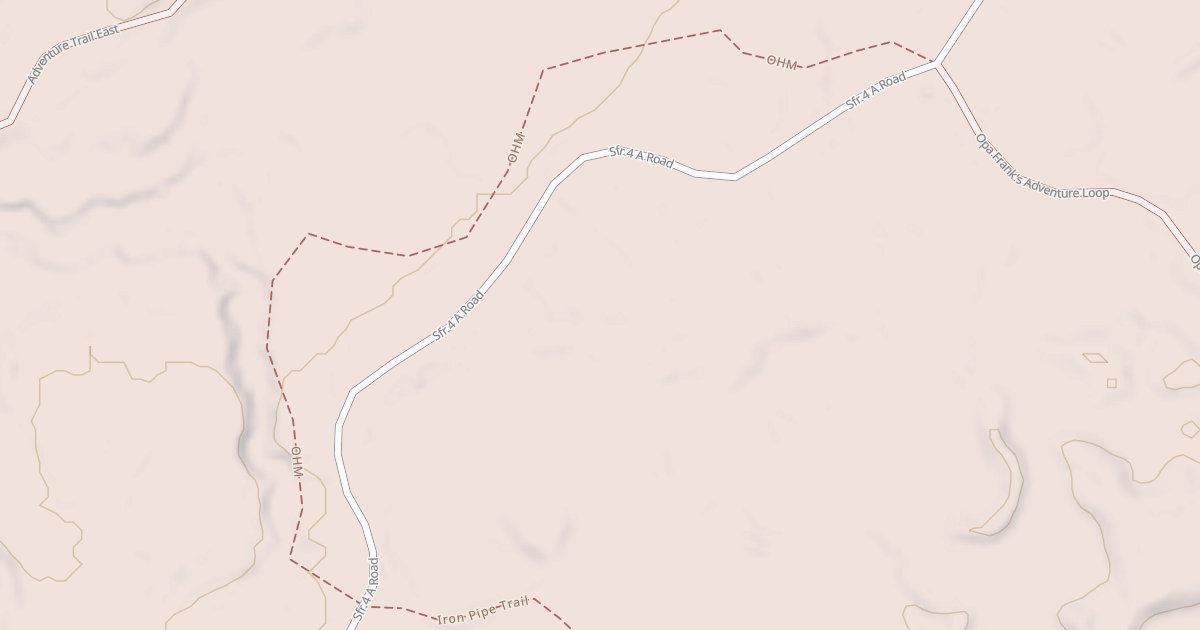 Map preview of Straight Arrows Trail