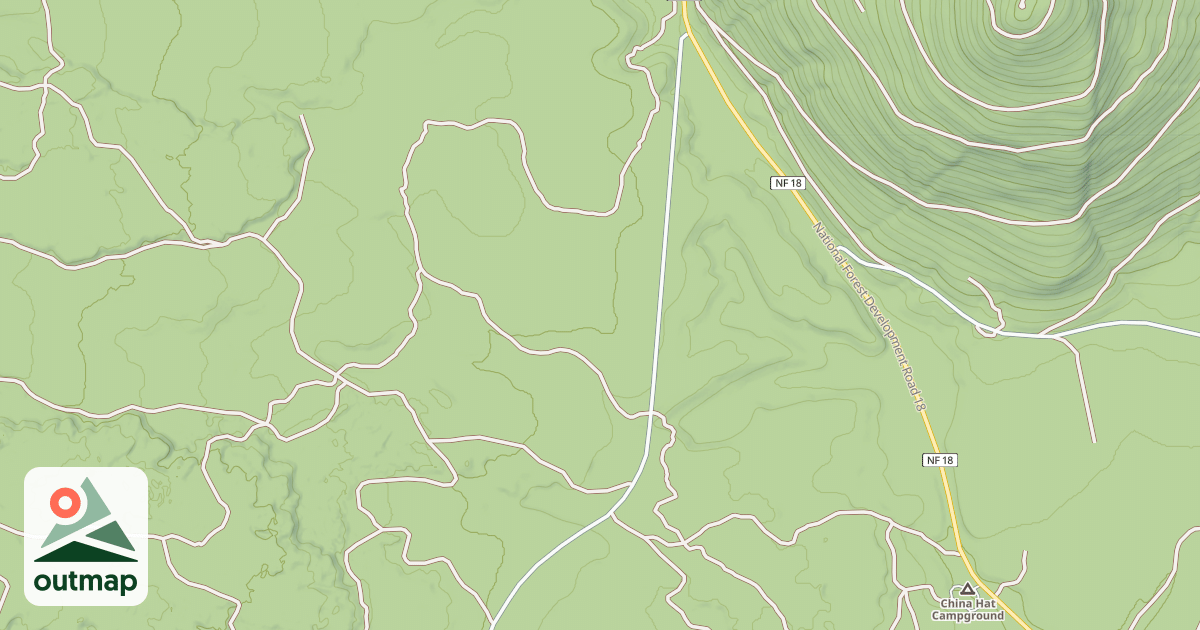 Map of CHINA HAT CUT-OFF RD.