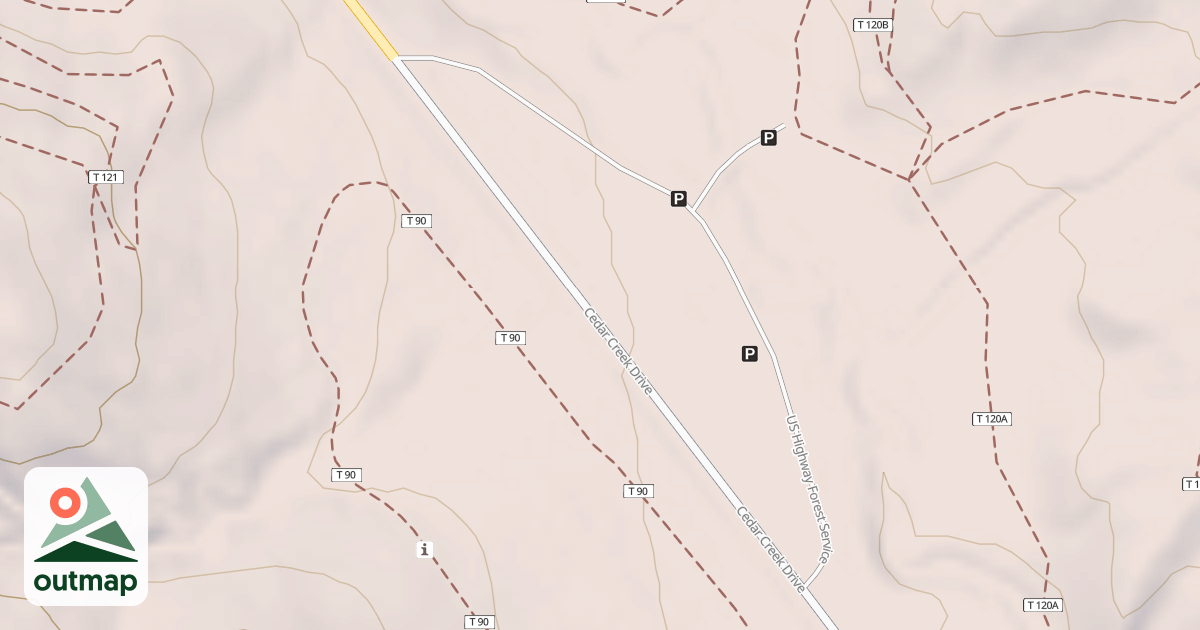 Map of CEDAR CREEK P A