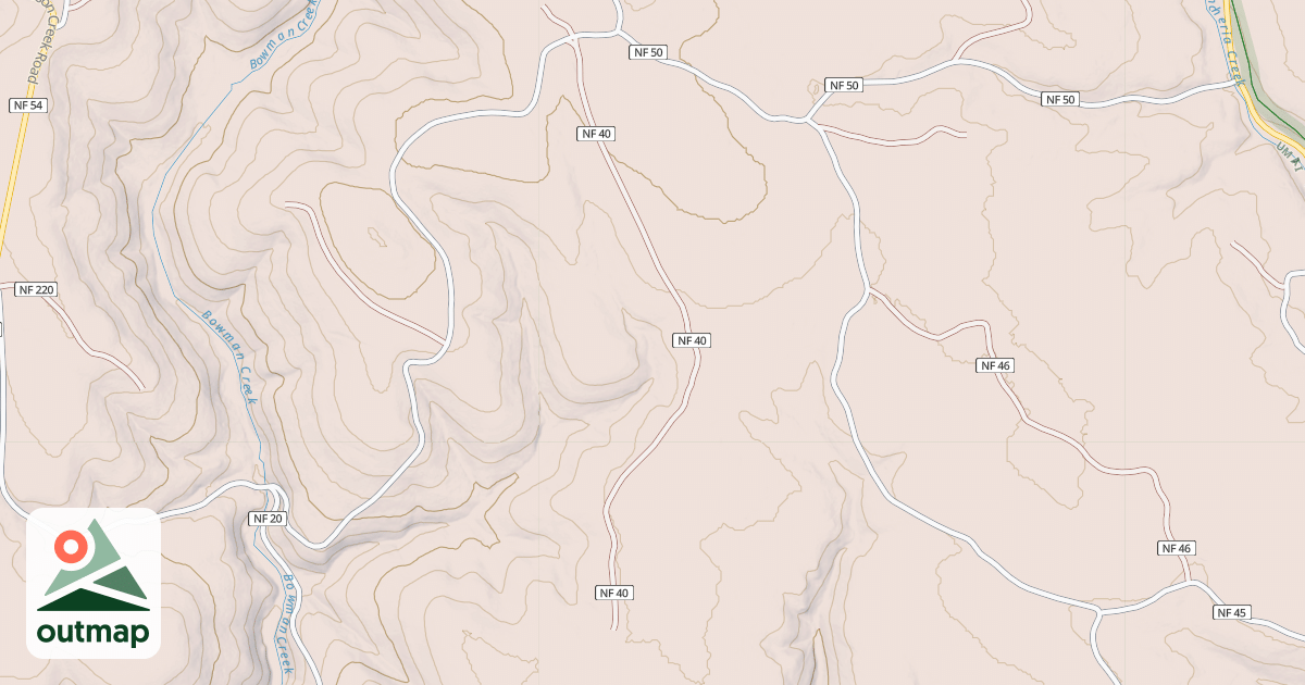 Map of USFS Motor Vehicle Use Map Roads {72822FF9-EB24-4206-8E35-FA3E9E35BD7F}