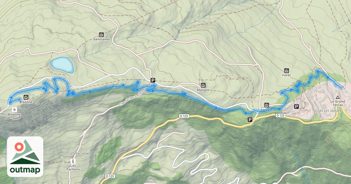 Map of DH 8. Fends la bise