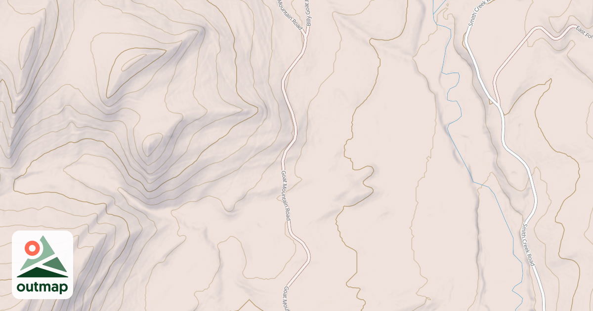 Map of GOAT MOUNTAIN