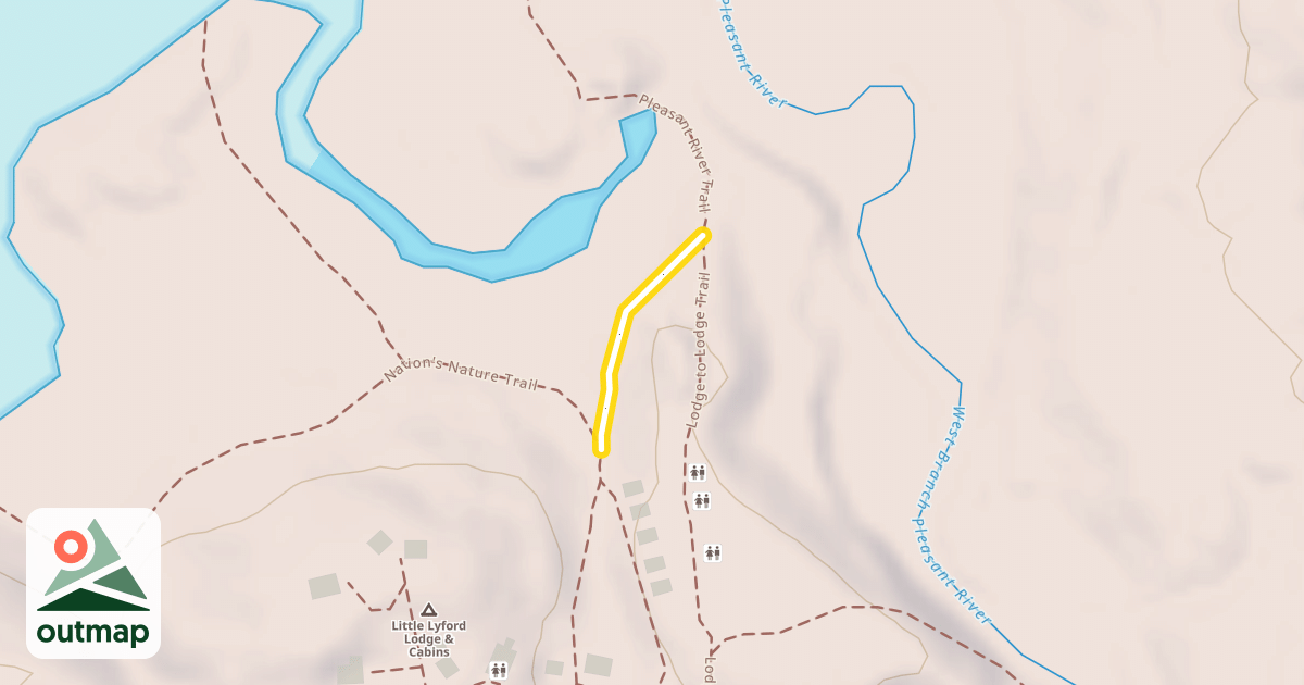 Map of Pleasant River Trail