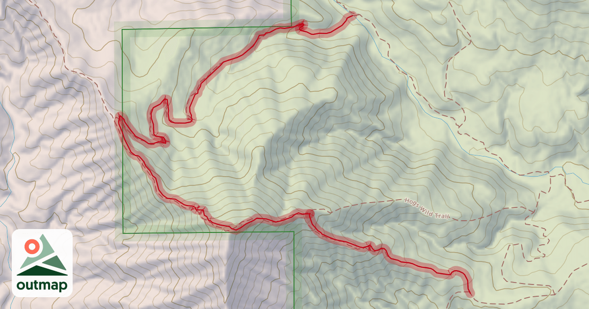 Map of Hogsback Trail