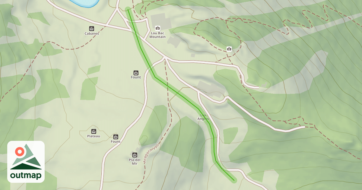 Map of Soucarade Pla del Mir