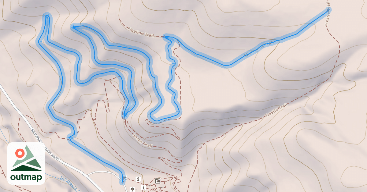 Map of Silver King Trail