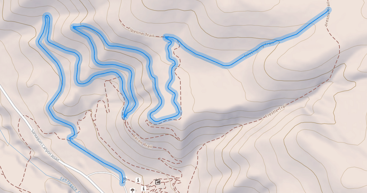 Map preview of Silver King Trail