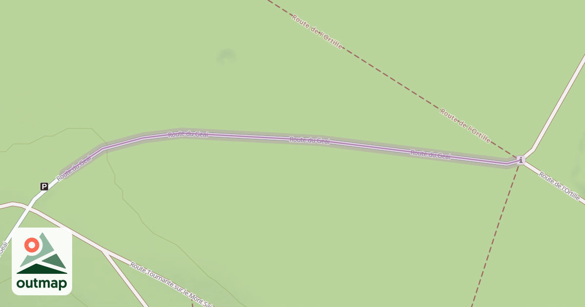 Map of Route du Geai