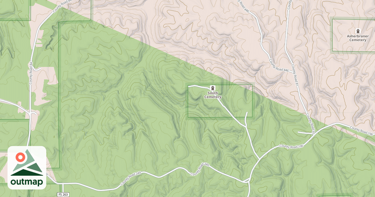 Map of Flint Creek Multiple Use Loopa