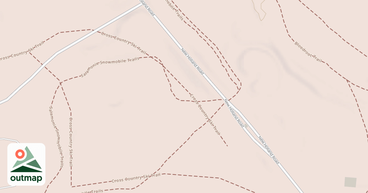 Map of Salamonie Snowmobile Trail