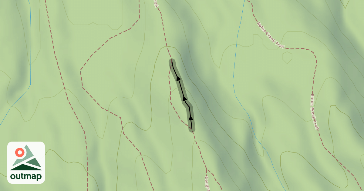 Map of Cougar Ridge Trail