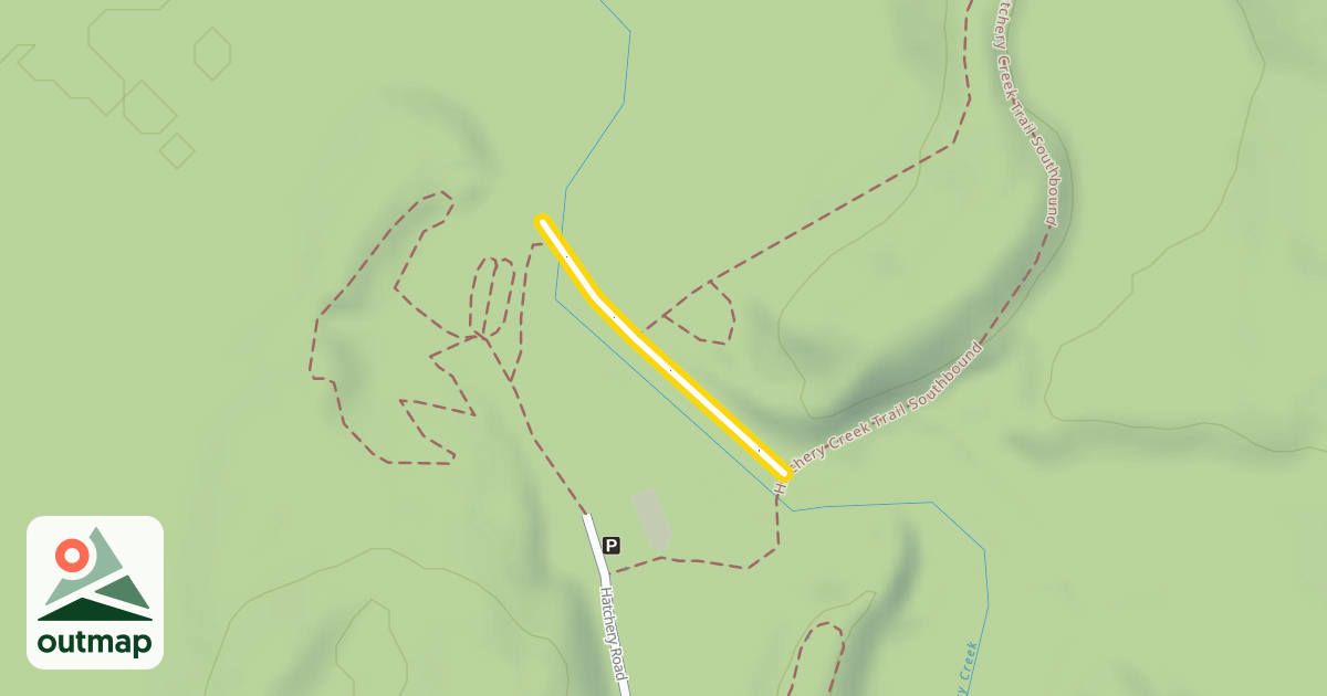Map of Hatchery Ski Trail