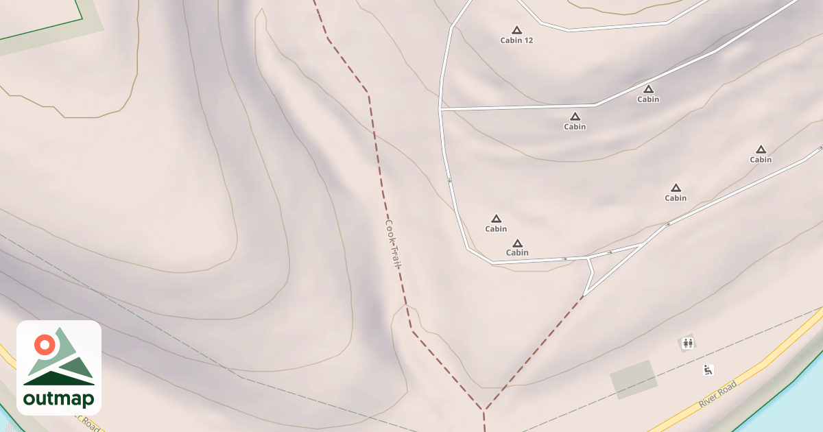 Map of Cook Forest State Park Trails