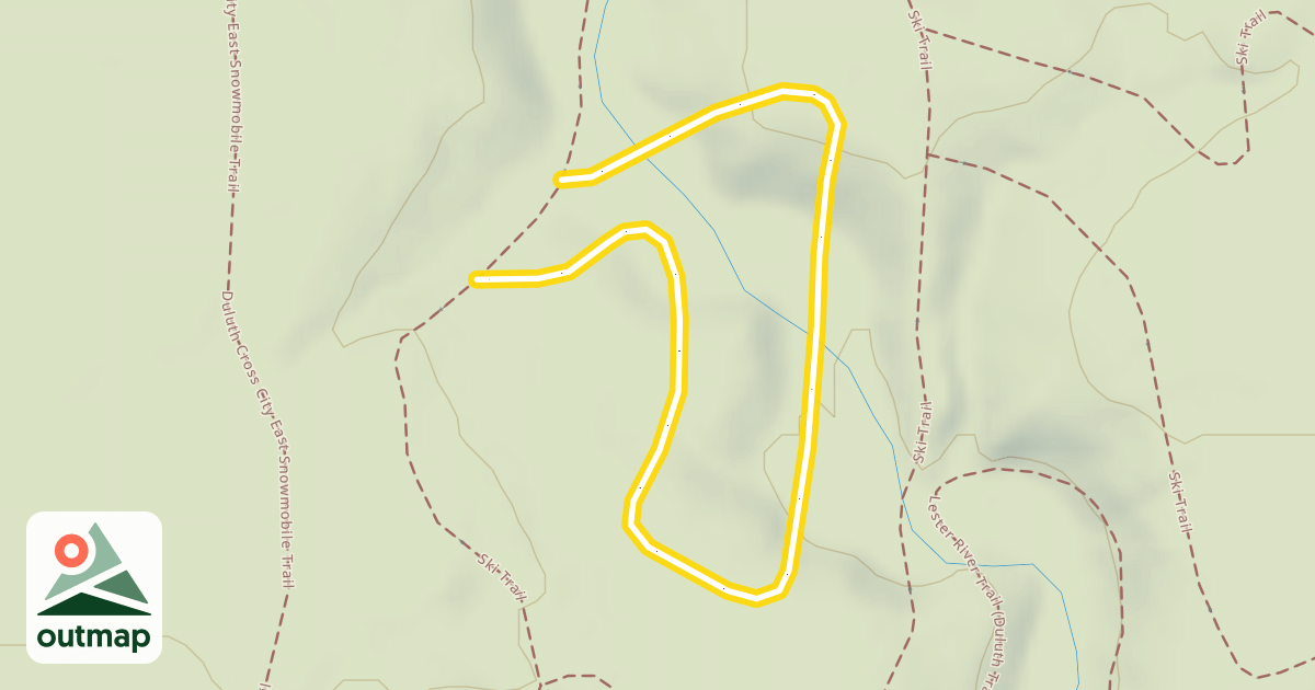 Map of Ski Trail