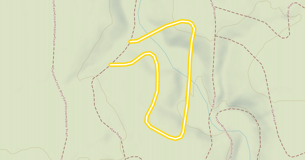 Map preview of Ski Trail