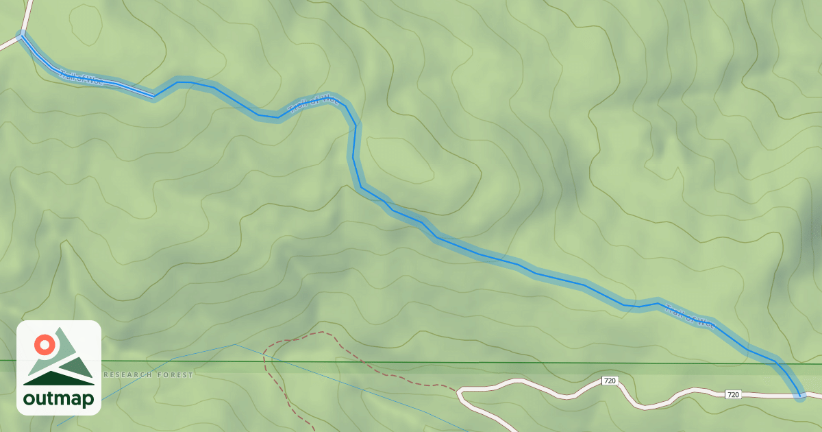 Map of Trail of Woe