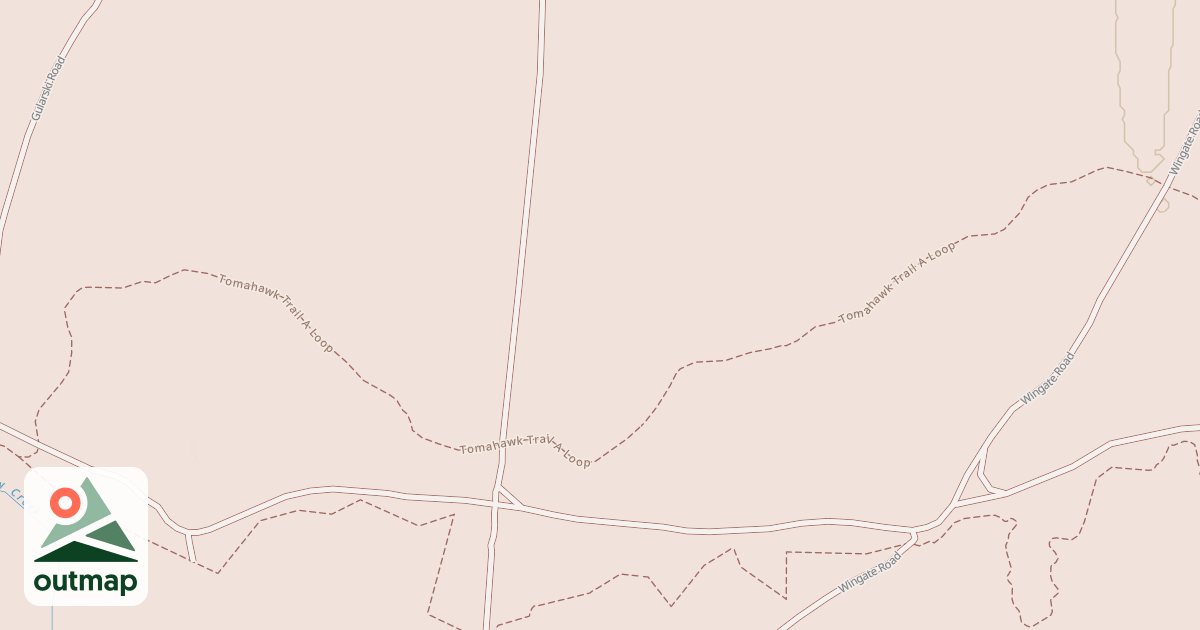 Map of Tomahawk Trail A Loop