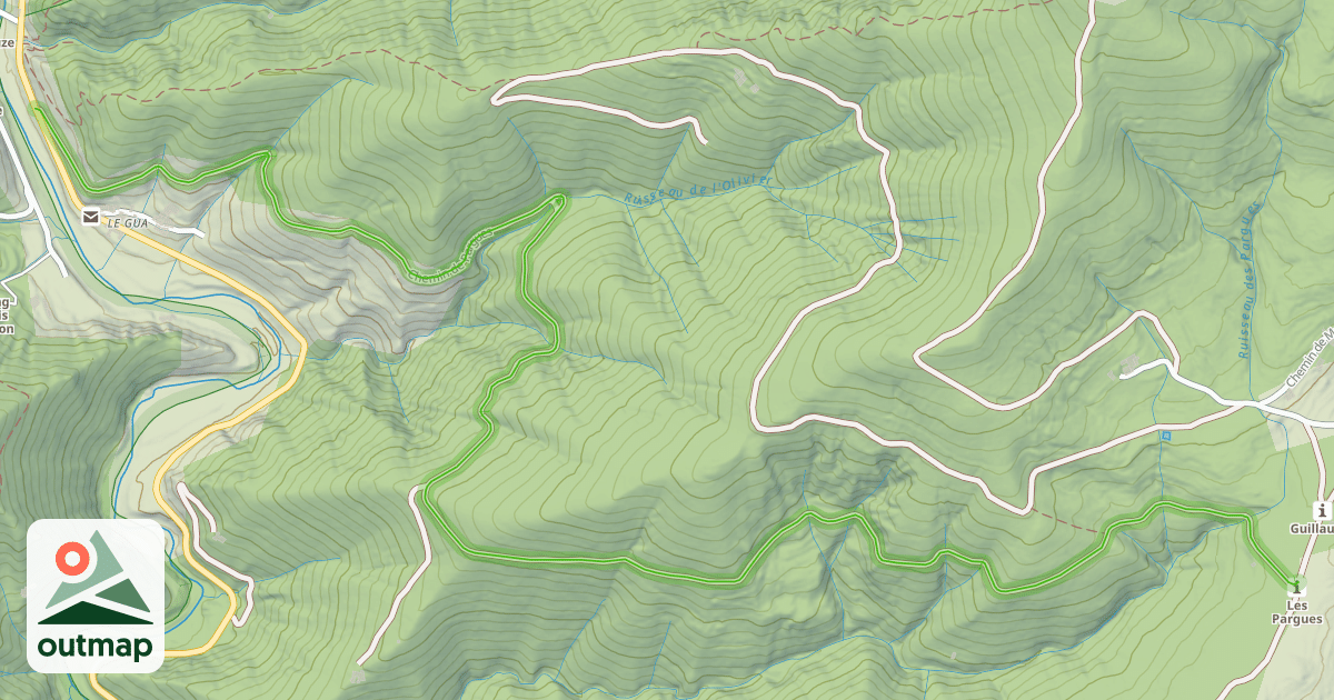 Map of Chemin de Pargues