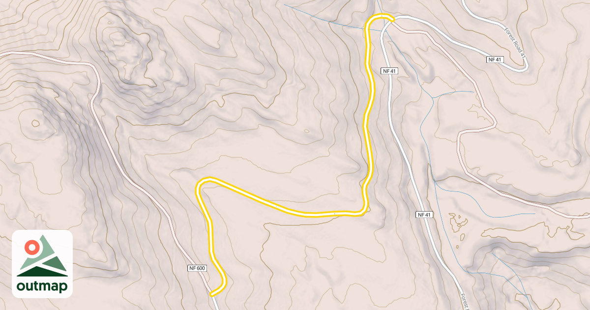 Map of Forest Road 500