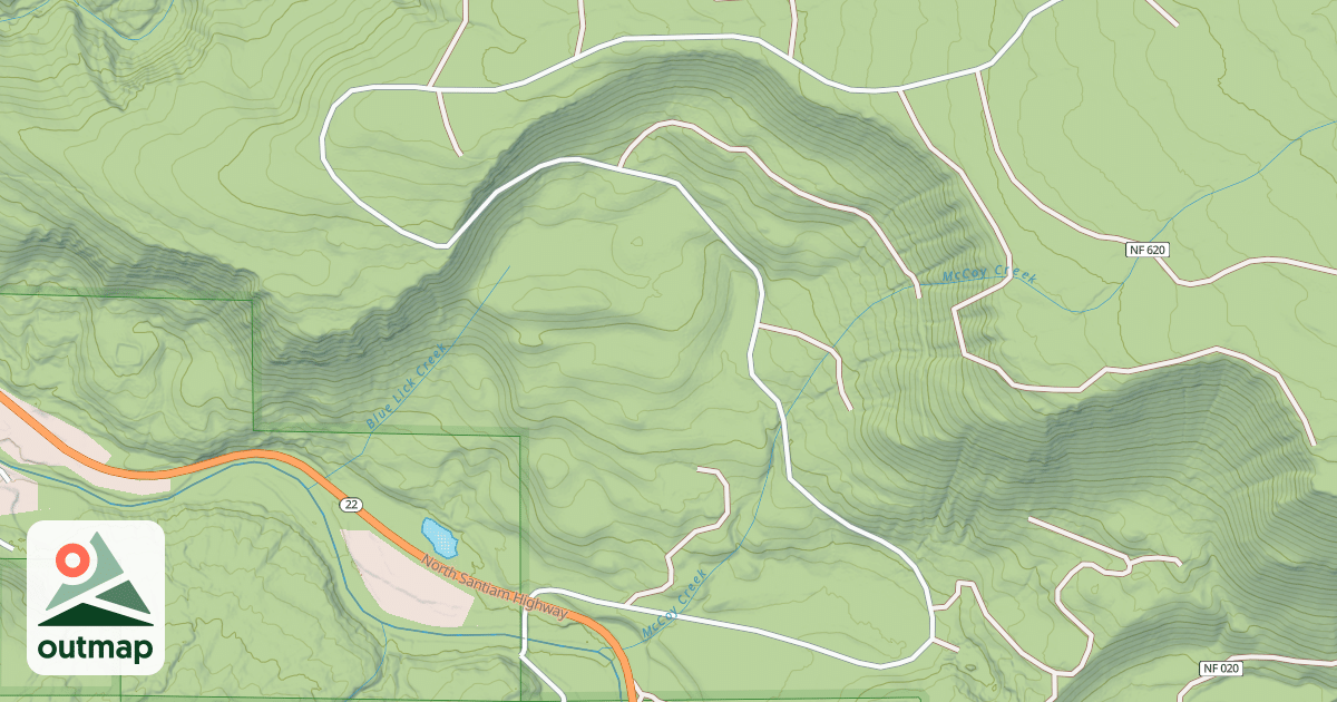 Map of MCCOY_CREEK ROAD