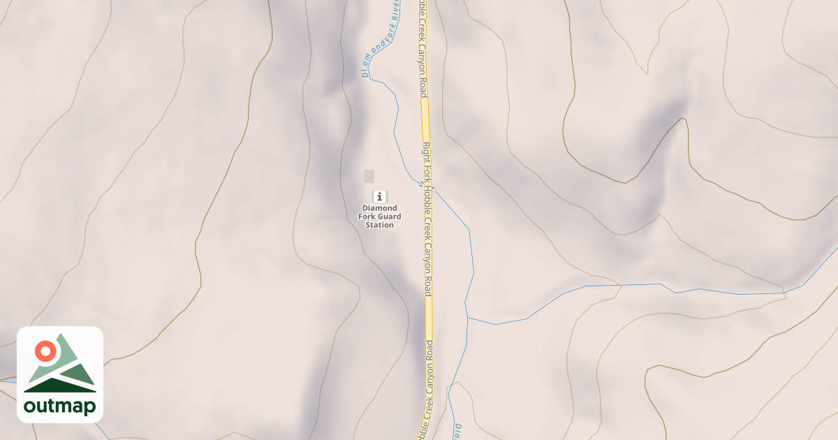 Map of DIAMOND FORK GS