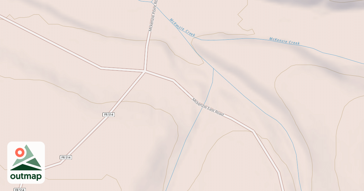 Map of MCKENZIE EAST