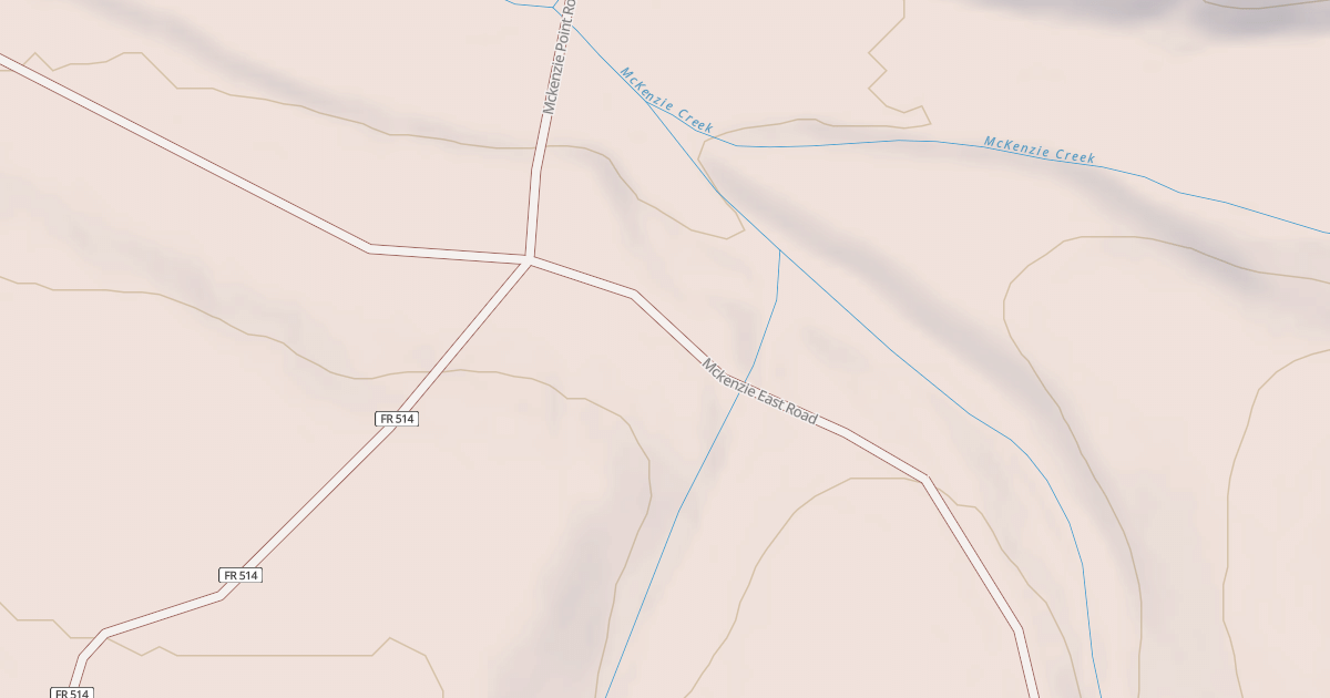 Map preview of MCKENZIE EAST
