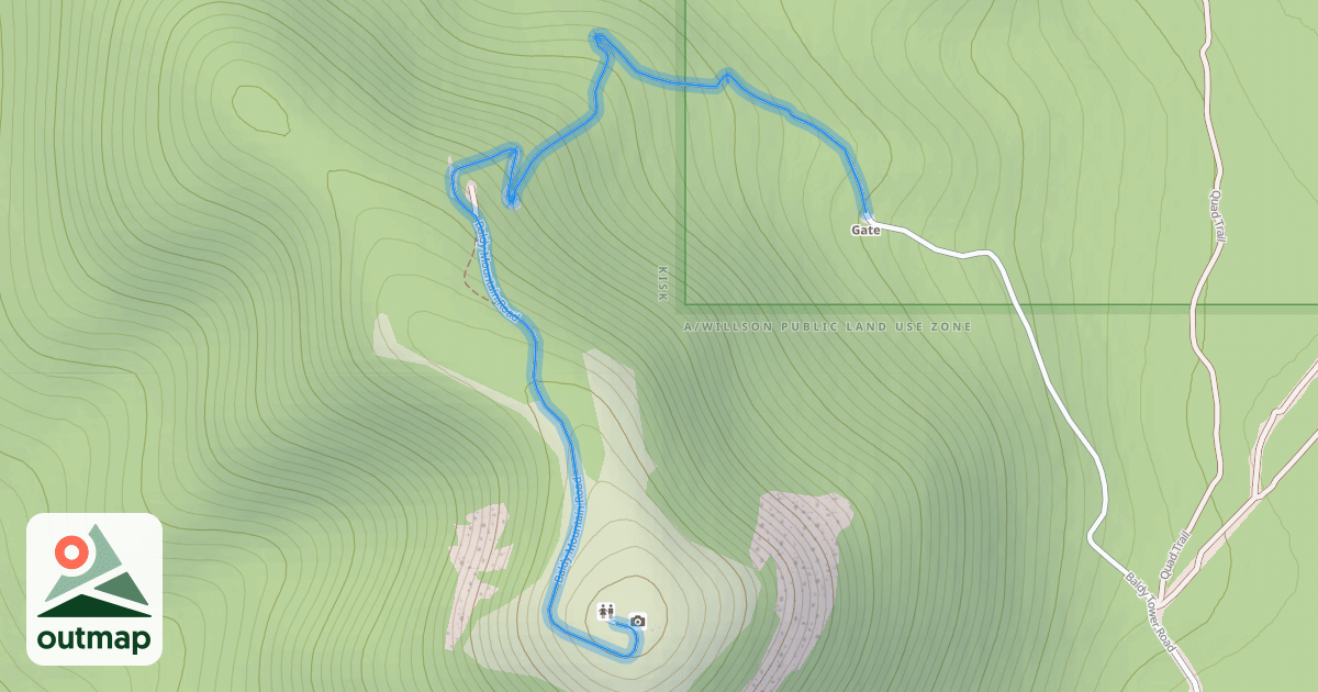Map of Baldy Mountain Road
