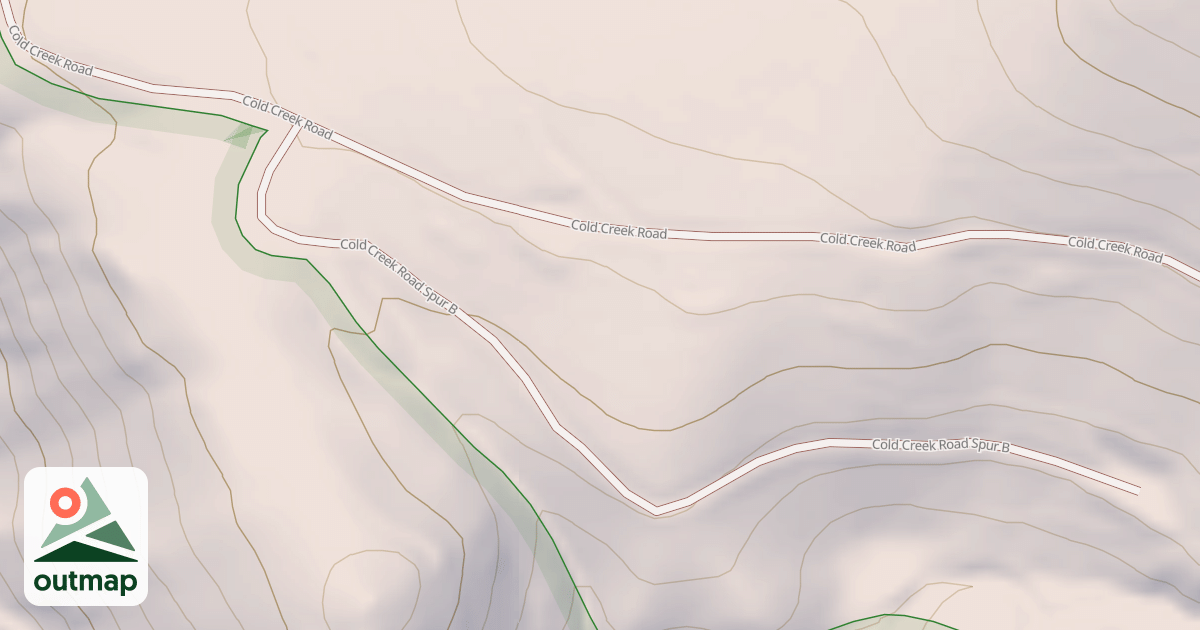 Map of COLD CREEK SPUR B