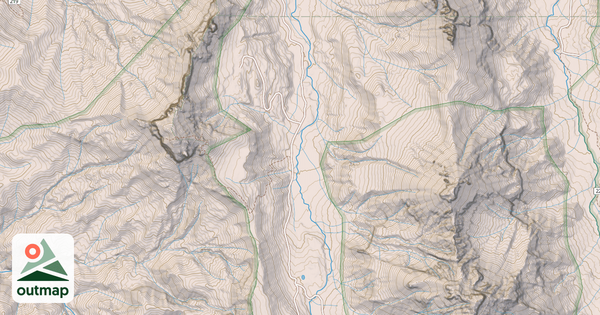 Map of West Fork Sno