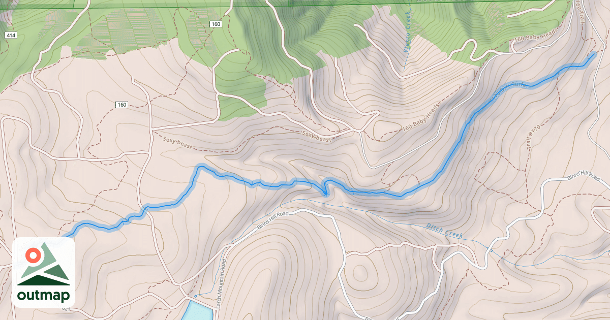 Map of 170 Dirt Surfer