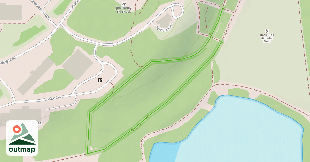 Map of APU Ski Trail