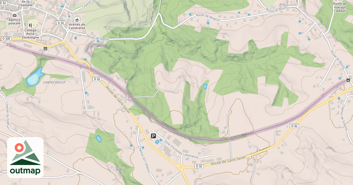 Map of Voie Verte de Chalosse