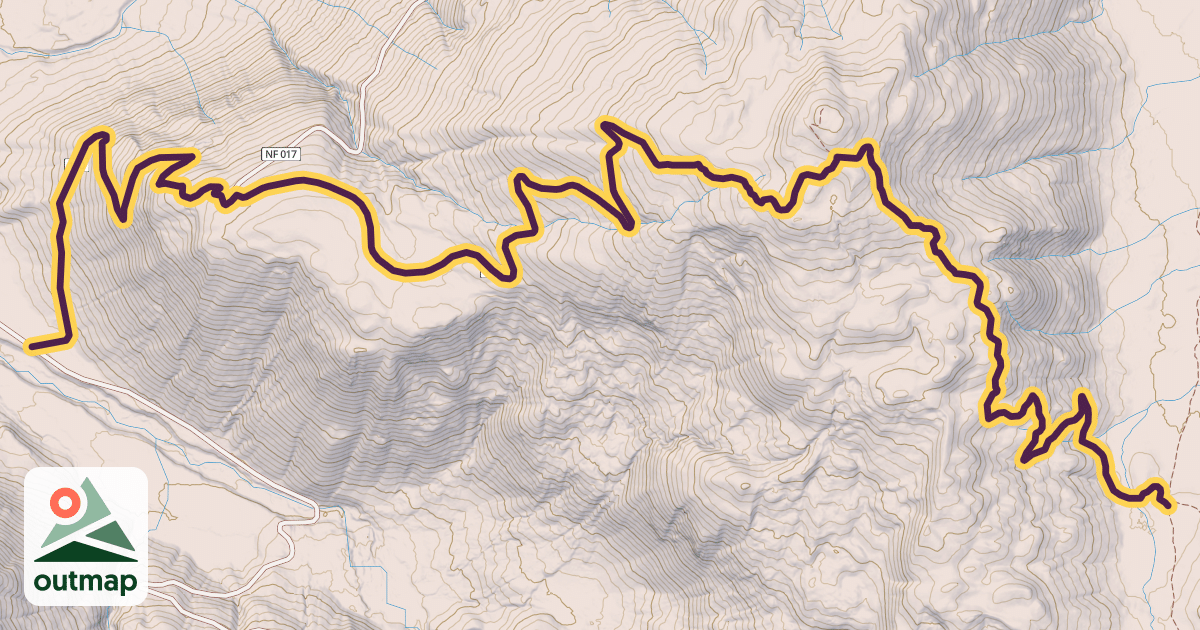 Map of Green Mountain Trail #110