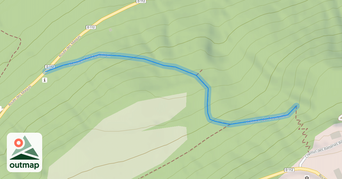Map of Sentier du Tourbillon