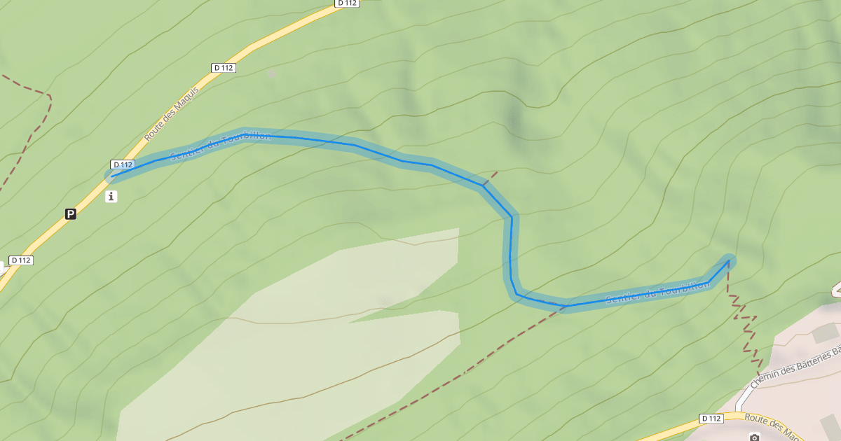 Map preview of Sentier du Tourbillon