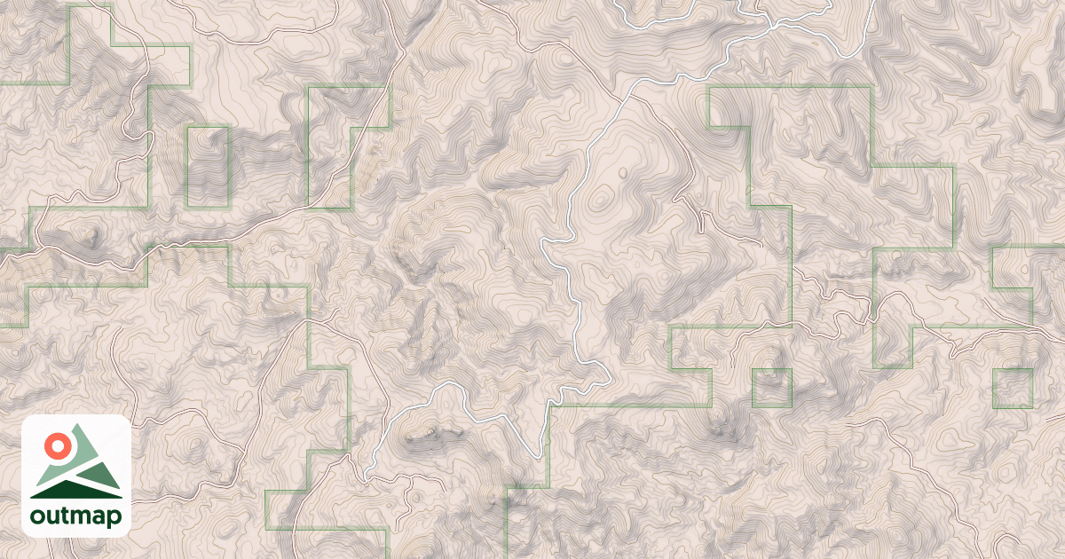 Map of COTTONWOOD BUTTE