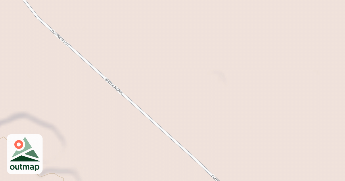 Map of BURMA NORTH SPUR B