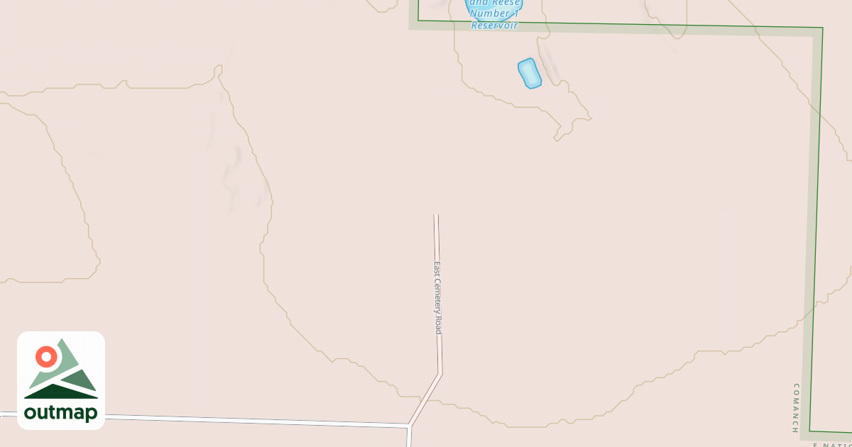 Map of EAST CEMETERY