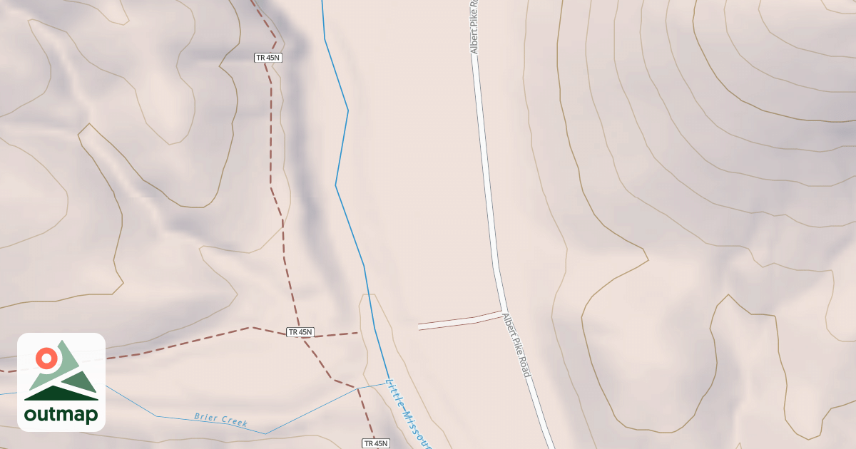 Map of ALBERT PIKE LOOP C