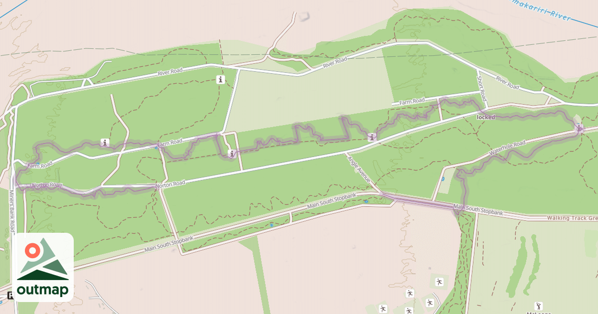 Map of MTB Track (blue)