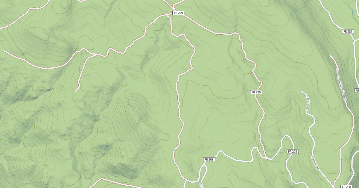 Map preview of CORRAL CREEK SPUR L