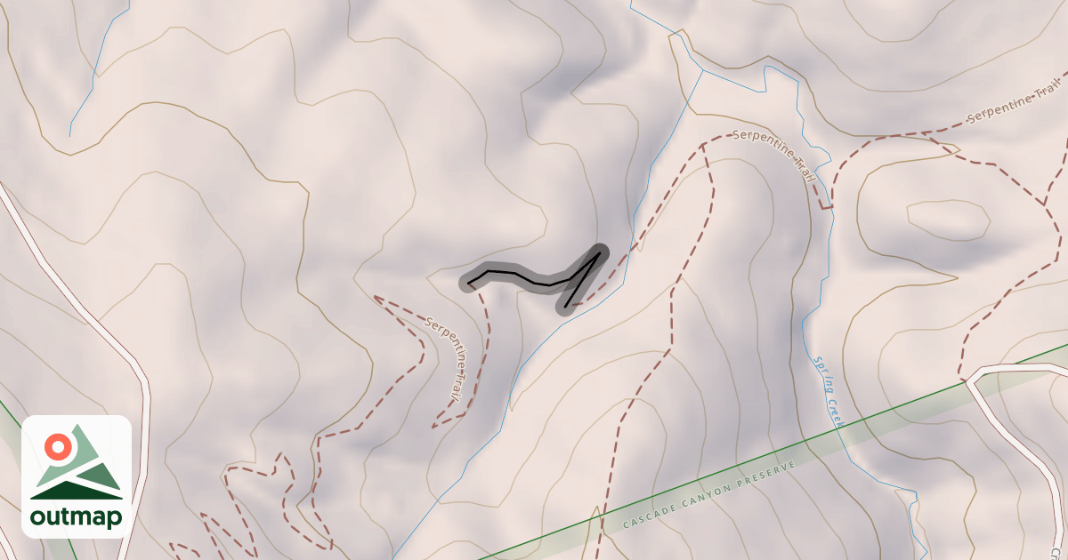 Map of Serpentine Trail Alternate