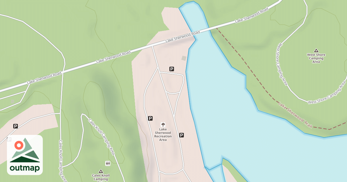 Map of SHERWOOD BEACHES - AA