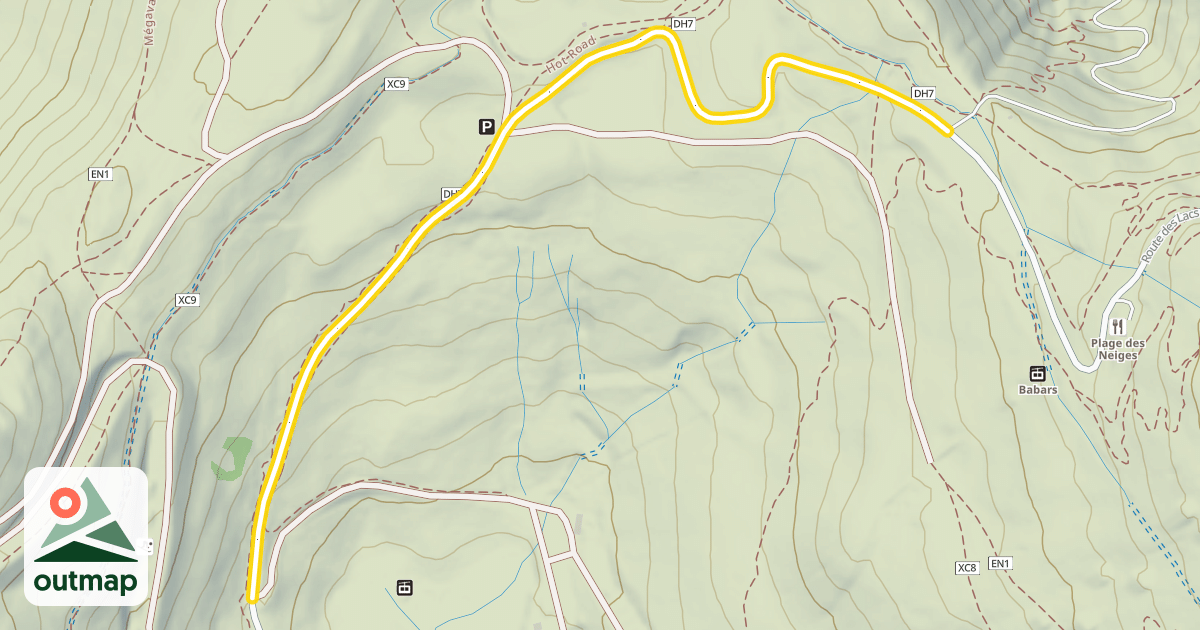 Map of Route des Lacs