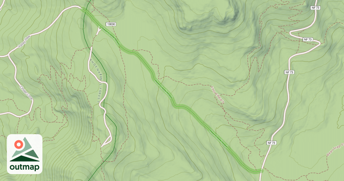 Map of Deer Creek Road