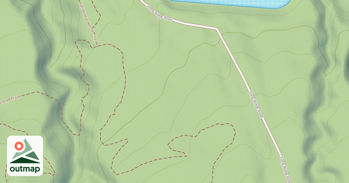 Map of Fong Ridge Road/Trail