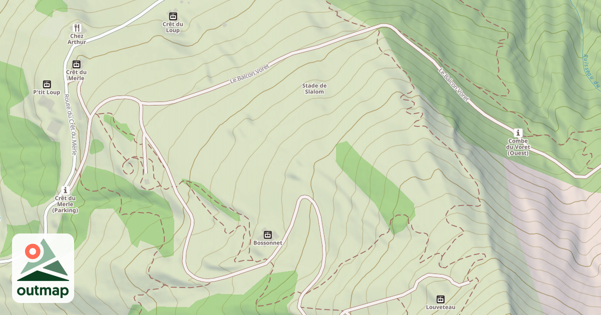 Map of SnowPark SlopeStyle