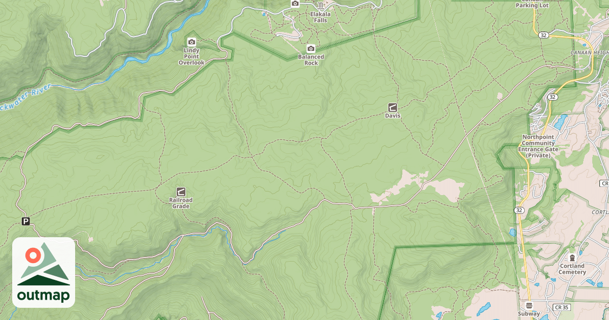 Map of CANAAN MTN